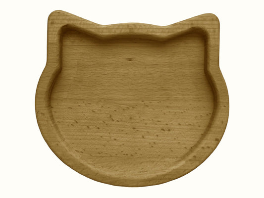 Wooden bowl - Cat 15 cm